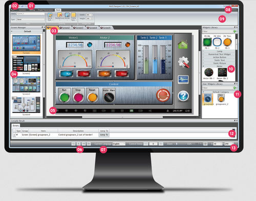 Программное обеспечение ЧМИ - iFace Designer® - Novakon Co., Ltd. - для управления / для визуализации / развития