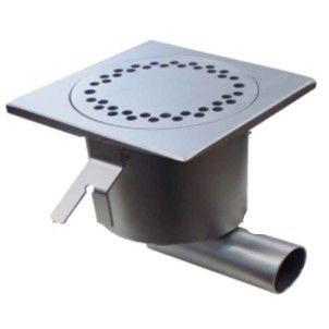 Напольный сифон - RL110CK series - ACINOX - из нержавеющей стали / с круглым сечением