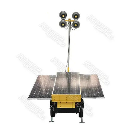 Мачта освещения LED - RPLT-4900 - Fujian Robust Power Co., Ltd. - с дизельным двигателем / на солнечной батарее / гибридная