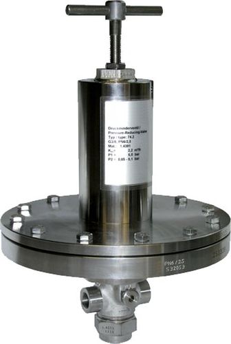 Регулятор давления для газа - R74 - ALPHA AUTOMATISMES Sarl - для сжатого воздуха / для нейтрального газа / мембранный