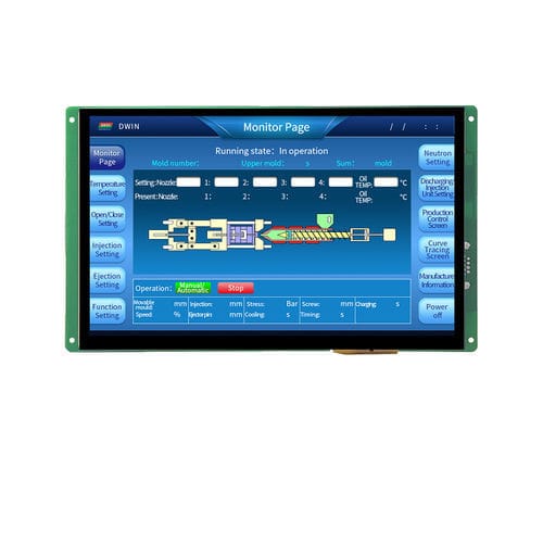 Блок индикации 10,1" - DMT12800T101_36WTC - Beijing DWIN Technology Co., Ltd. - TFT LCD / IPS / с емкостным сенсорным экраном