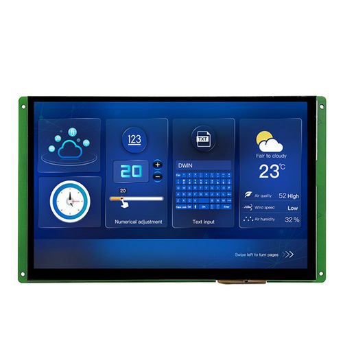 Монитор LCD - DMG12800K101_03W - Beijing DWIN Technology Co., Ltd. - с емкостным сенсорным экраном / с резистивным сенсорным экраном / для медицинской сферы