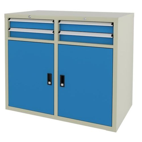 Шкаф для инструментов - ChengDu SanJi Technology Co.,LTD - напольный / с 4 выдвижными ящиками / двойная дверь