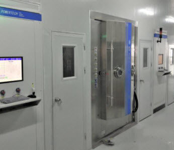 Машина для нанесения покрытий PVD - SP series - Powertech - с помощью магнетронного катодного распыления / тонких слоев кремния / вакуумная