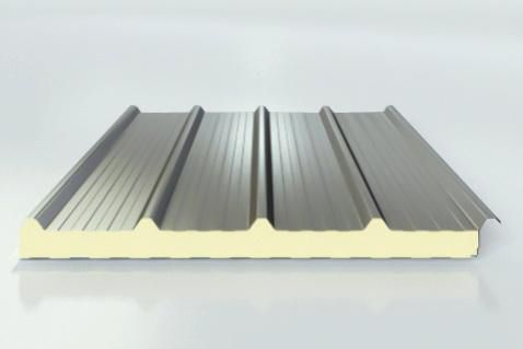 Многослойная панель прокладка из полиуретана - Shandong Wiskind Steel Building Stock Co., Ltd. - поверхность из стали / для покрытий / для облицовки