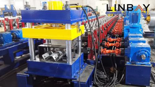 Профильный каландр для дорожных ограждений - WUXI LINBAY MACHINERY CO.,LTD - автоматический / пробивка отверстий