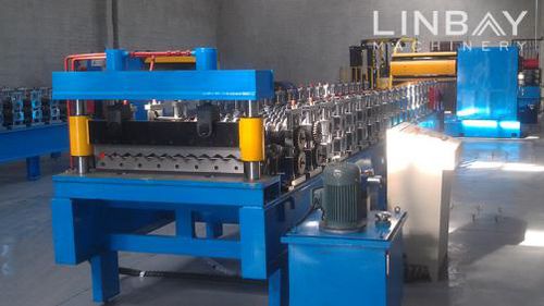 Профильный каландр для стальных силосов - WUXI LINBAY MACHINERY CO.,LTD - автоматический / пробивка отверстий / с разрезом