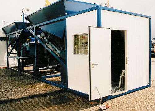 Полумобильная бетоносмесительная установка - Sumab K-80 - Scandinavian UK Machines AB - автоматическая