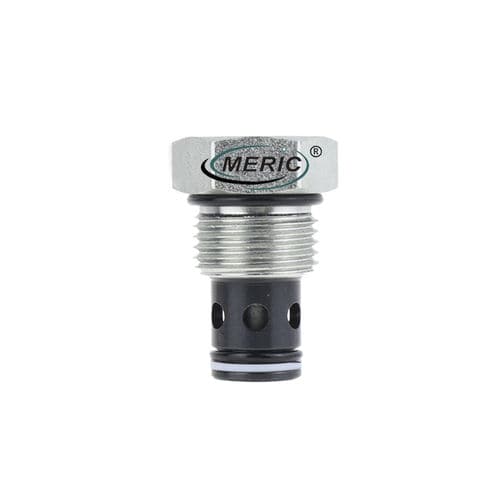 Предохранительный клапан с вентилем - MCV-10-P series - Wenzhou Meric Hydraulic Technology Co.,Ltd - из стали / на пружине / компактный