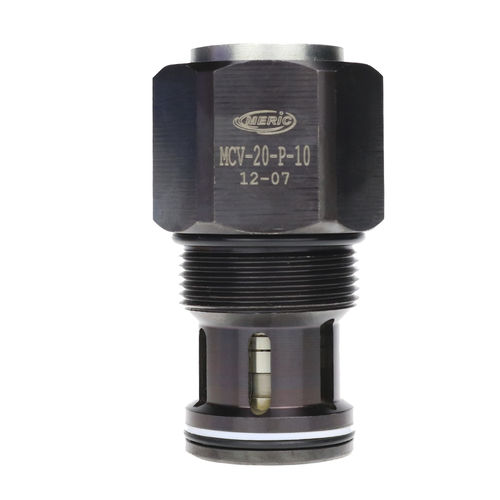 Предохранительный клапан с вентилем - MCV-20-P series - Wenzhou Meric Hydraulic Technology Co.,Ltd - из стали / на пружине / компактный