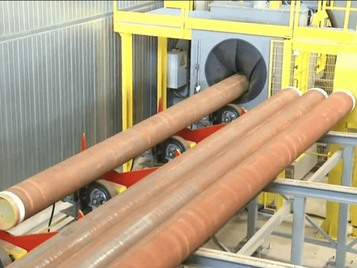 Дробеструйный аппарат с роликовым конвейером - MTR series - MAYFLAY Machinery (Huizhou) Co., Ltd. - турбинный / для шланга / для толи