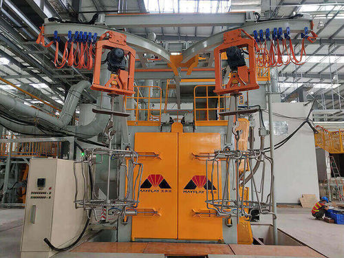 Установка для дробеструйного упрочнения с крюком - MHB2-1616P37-4 - MAYFLAY Machinery (Huizhou) Co., Ltd. - турбинная / для металла / для толи