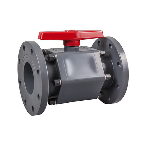 Клапан со сферическим золотником - Ningbo Baodi Plastic Valve Co., Ltd. - с ручным управлением / для кислоты / с фланцем