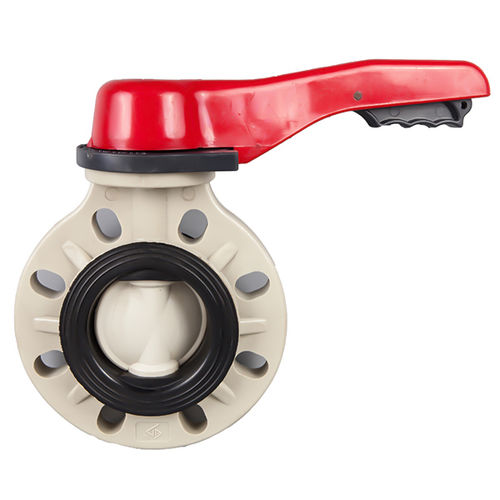 Клапан поворотный затвор - D71X-6F - Ningbo Baodi Plastic Valve Co., Ltd. - с рычагом / для контроля / для воды