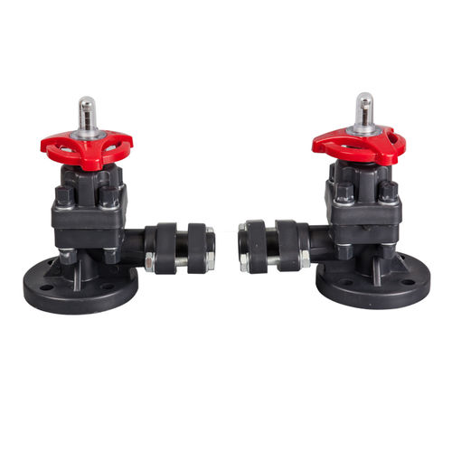 Уровнемер для жидкостей - Ningbo Baodi Plastic Valve Co., Ltd. - байпас / с фланцем / из пластика