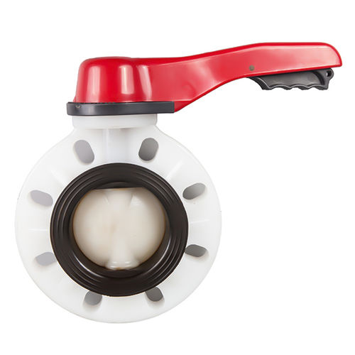 Клапан поворотный затвор - D71X-6F - Ningbo Baodi Plastic Valve Co., Ltd. - с рычагом / для контроля / для воды