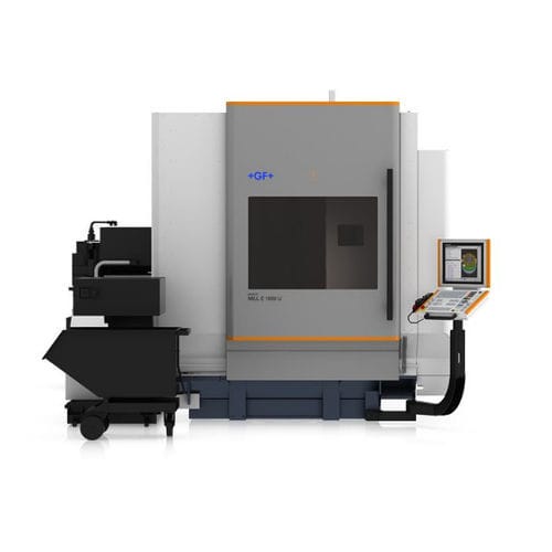 Обрабатывающий центр 5 осей - MILL E series - GF Machining Solutions - с вращающимся шпинделем / HSK A-63 / HSK-A 100