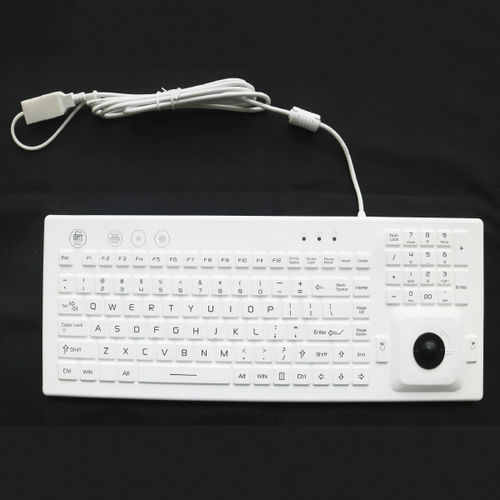 Медицинская клавиатура - MKB-106-BML - MATE TECHNOLOGY SHENZHEN LIMITED - для письменного стола / с механическими клавишами / 2 клавиши мыши