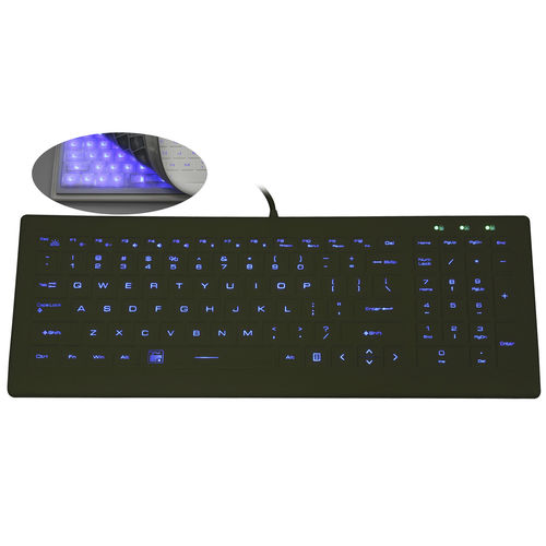 Медицинская клавиатура - MKB-101-NLM - MATE TECHNOLOGY SHENZHEN LIMITED - для письменного стола / с ножничными механизмом клавиш / 101-104 клавиши