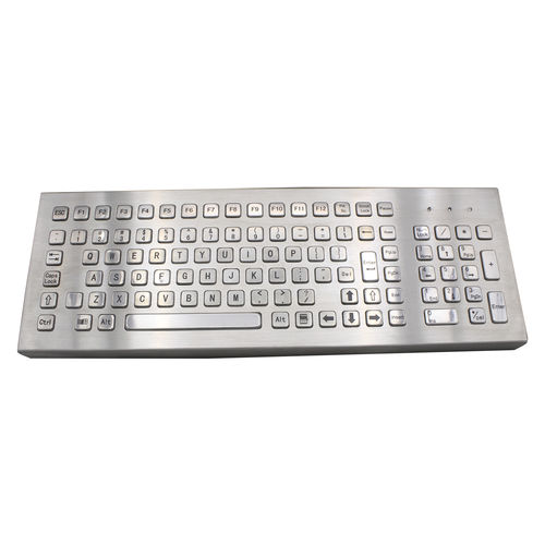 Клавиатура из нержавеющей стали - MKA-103-NM - MATE TECHNOLOGY SHENZHEN LIMITED - для письменного стола / с механическими клавишами / 103 клавиши