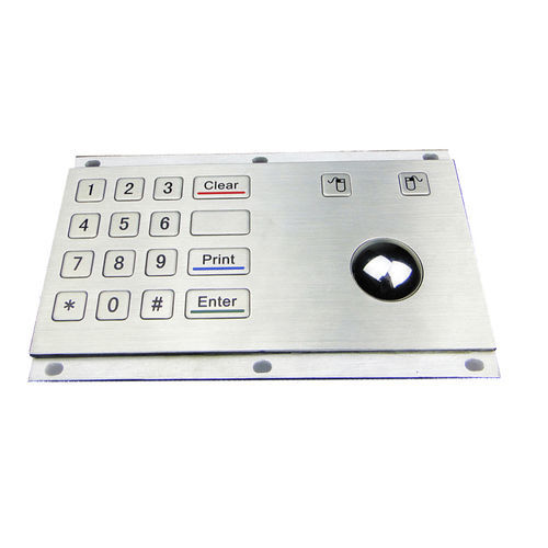 Цифровая клавиатура 16 клавиш - MKA-18-B - MATE TECHNOLOGY SHENZHEN LIMITED - встраиваемая / с механическими клавишами / из нержавеющей стали