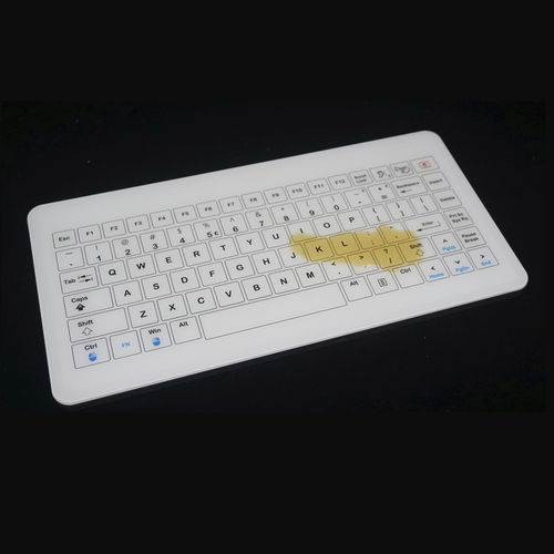Клавиатура из закаленного стекла - MKE-303 - MATE TECHNOLOGY SHENZHEN LIMITED - для письменного стола / встраиваемая / с механическими клавишами