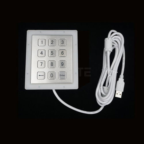 Цифровая клавиатура 12 клавиш - MKA-12N-V1 - MATE TECHNOLOGY SHENZHEN LIMITED - встраиваемая / из металла / IP65
