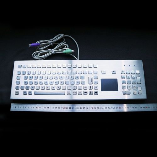 Клавиатура из нержавеющей стали - MKA-104-PNM - MATE TECHNOLOGY SHENZHEN LIMITED - для письменного стола / с механическими клавишами / 2 клавиши мыши
