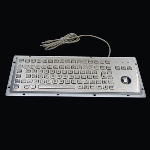 Клавиатура из нержавеющей стали - MKA-88-B - MATE TECHNOLOGY SHENZHEN LIMITED - встраиваемая / с механическими клавишами / с трекболом