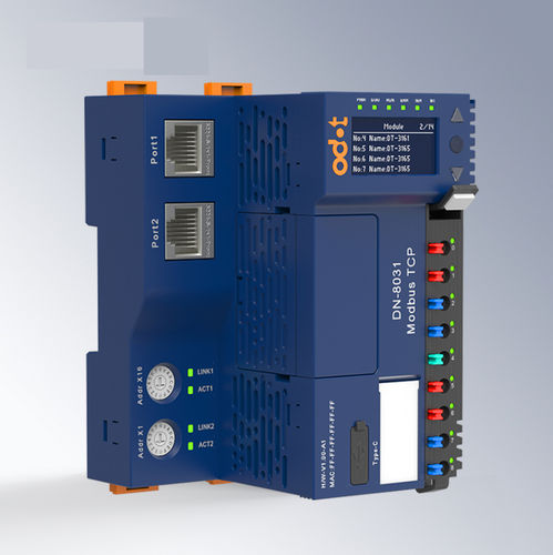 Коммуникационный модуль Modbus TCP - DN-8031 - ODOT Automation - RJ45 / 2 порта / для передачи данных