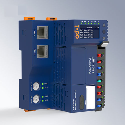 Коммуникационный модуль ProfiNet - DN-8032-L - ODOT Automation - 2 порта / дистанционный / на DIN-рейке