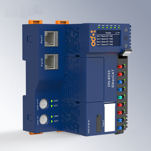Коммуникационный модуль EtherCAT - DN-8033 - ODOT Automation - Ethernet / 2 порта / на DIN-рейке