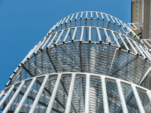 Винтовая лестница - LG-SPECIAL - Lichtgitter GmbH - из оцинкованной стали