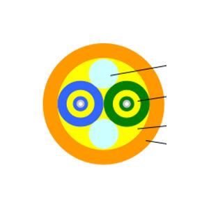 Дуплексный оптический кабель - Henan Shijia Photons Technology Co., Ltd - для передачи данных / с замедлителем пламени / круглый
