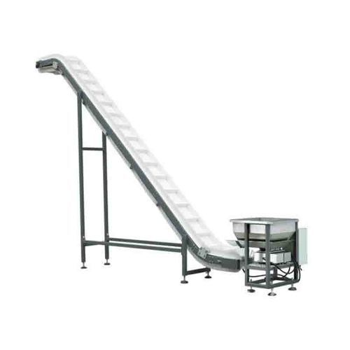 Наклонный конвейер - Foshan Coretamp Packaging Machinery Co., Ltd - с перегородками / для питания / с электродвигателем