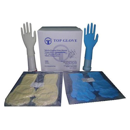 Перчатки для чистых помещений - TOP GLOVE INTERNATIONAL SDN BHD - промышленная / от механических воздействий / нитриловая