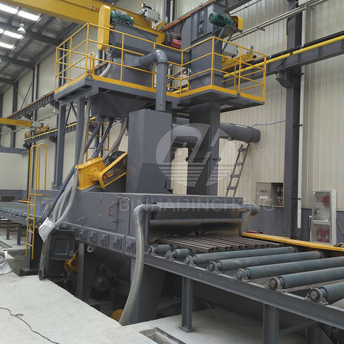 Дробеструйный аппарат с роликовым конвейером - Q69 - Qingdao Binhai Jincheng Foundry Machinery Co., Ltd. - для профилей / для толи / автоматический