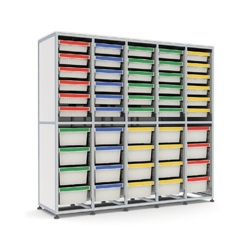 Стеллаж склад для хранения - AluLine - Pegasus-Storage - модульный / для коробок / из алюминия