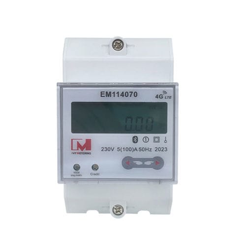 Монофазовый Электрический счетчик электроэнергии - EM114070 STS - IVY METERING - на DIN-рейке / с дисплеем LCD / 50 Гц