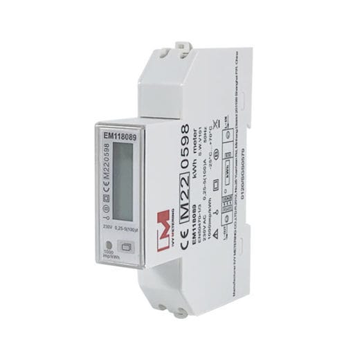 Электрический счетчик электроэнергии с сертификатом MID - EM118090 EMC LVD - IVY METERING - монофазовый / на DIN-рейке / RS-485