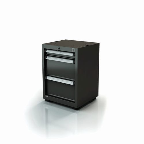Шкаф для цеха - AR-243.11 - DEA WORKLAB SRL - на ножках / с 3 выдвижными ящиками / из полиэстера