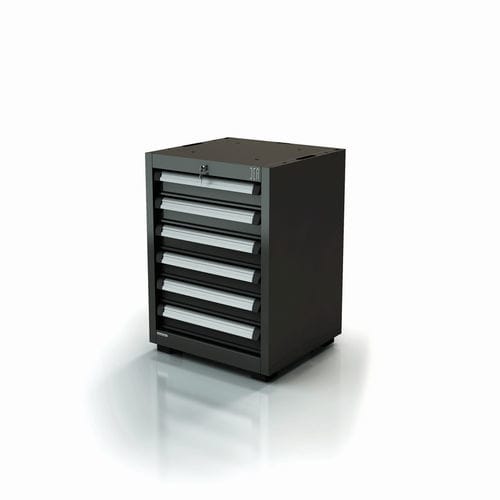 Шкаф для цеха - AR-301.10 - DEA WORKLAB SRL - на ножках / с 6 выдвижными ящиками / из полиэстера
