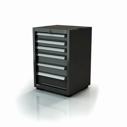Шкаф для цеха - AR-455.11 - DEA WORKLAB SRL - на ножках / с 6 выдвижными ящиками / из полиэстера