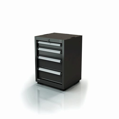 Шкаф для цеха - AR-321.10 - DEA WORKLAB SRL - на ножках / с 4 выдвижными ящиками / из полиэстера