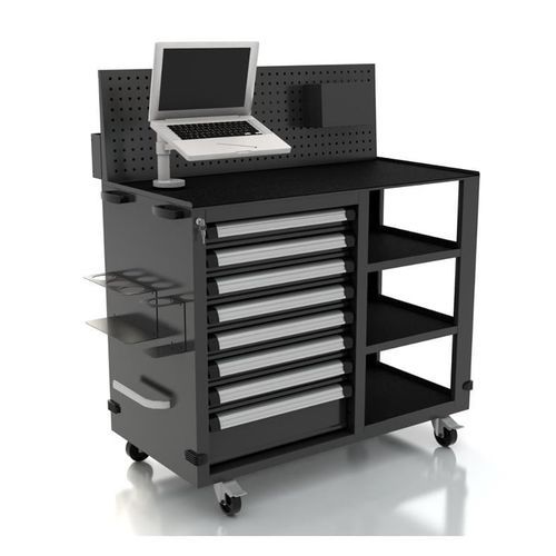 Тележка рабочее место - AR-442.11 - DEA WORKLAB SRL - с полками / с выдвижным ящиком / держатель инструмента