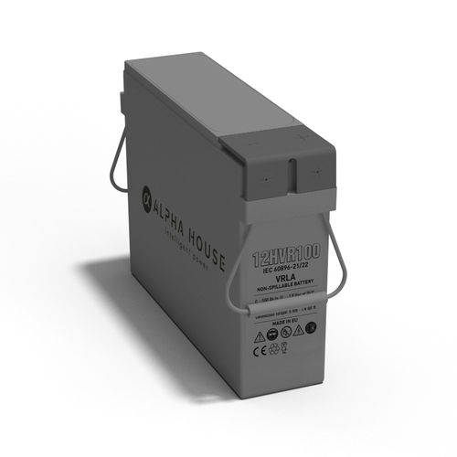 Прямоугольный аккумулятор - 12MVR100 - Alpha House Ltd - 12 В / ISO