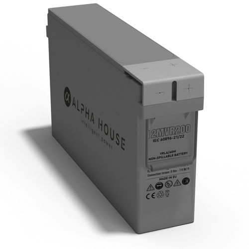Прямоугольный аккумулятор - 12MVR200 - Alpha House Ltd - 12 В / ISO