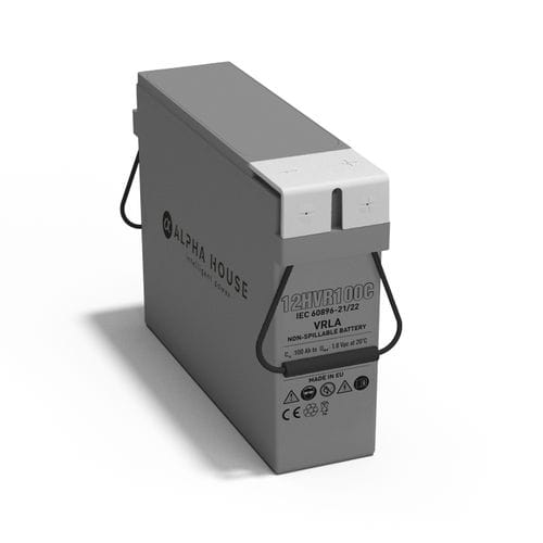Прямоугольный аккумулятор - 12HVR100C - Alpha House Ltd - 12 В / ISO