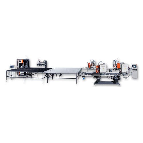 Угловая линия для сварки и удаления заусенцев - SSL 1 - SCHTEC MACHINERY - ЧПУ / для столярных изделий из ПВХ / для профилей ПВХ