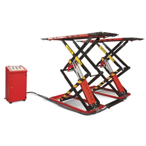 Двойной ножничный автомобильный подъемник - BŞR- 502 - Basaran Hydraulic Garage Equipment - 3,5 тонны / гидравлический / для легковых автомобилей